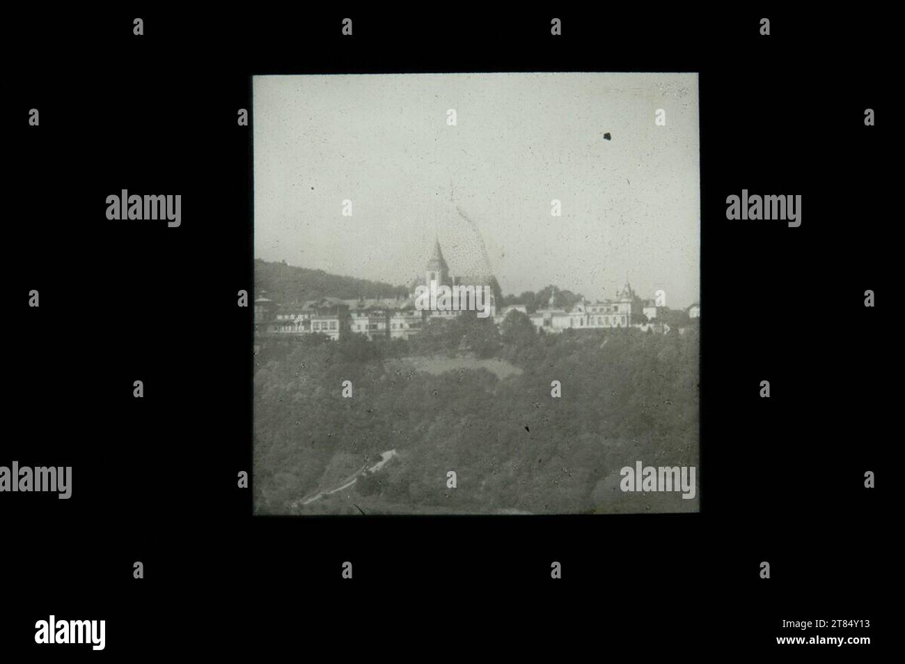 Arthur von h bl wiener kahlenberg with the hotel restaurant of the