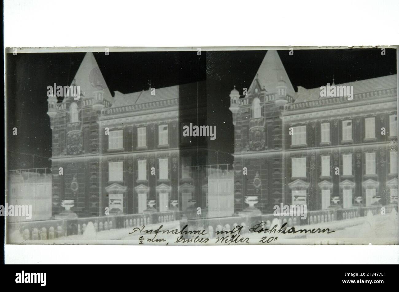 Arthur von Hübl Recording with perforated camera. Loud 1906-1907 , 1906/1907 Stock Photo