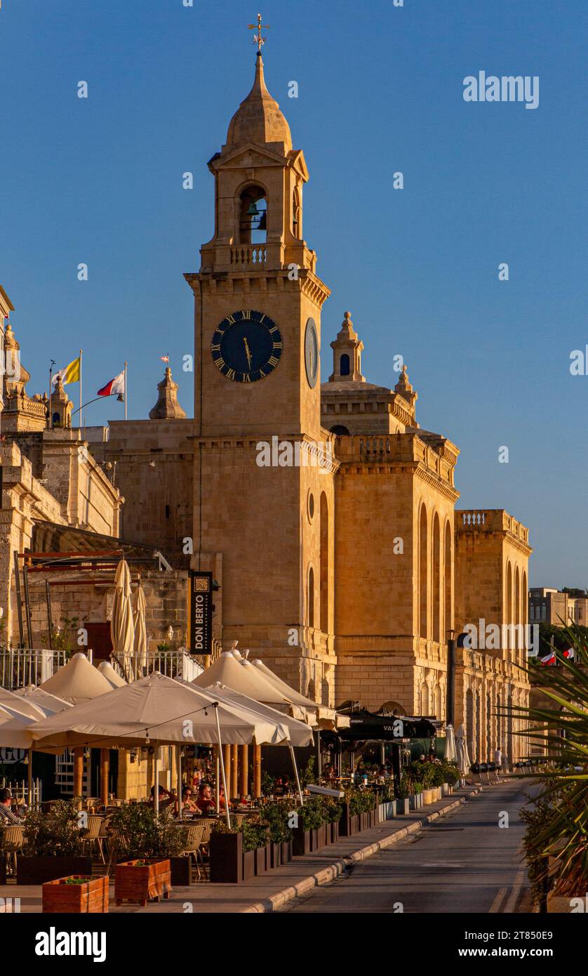 Collegiate Church of Saint Lawrence, Vittoriosa, Malta Stock Photo