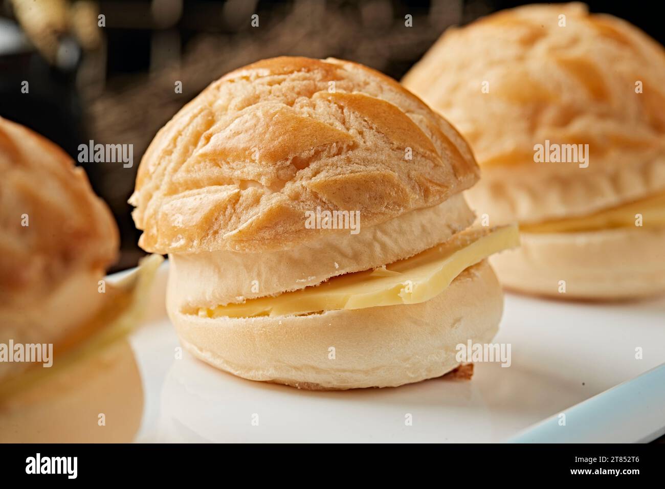 dim sum bread Pineapple bun,Cantonese Polo Bun Stock Photo Alamy