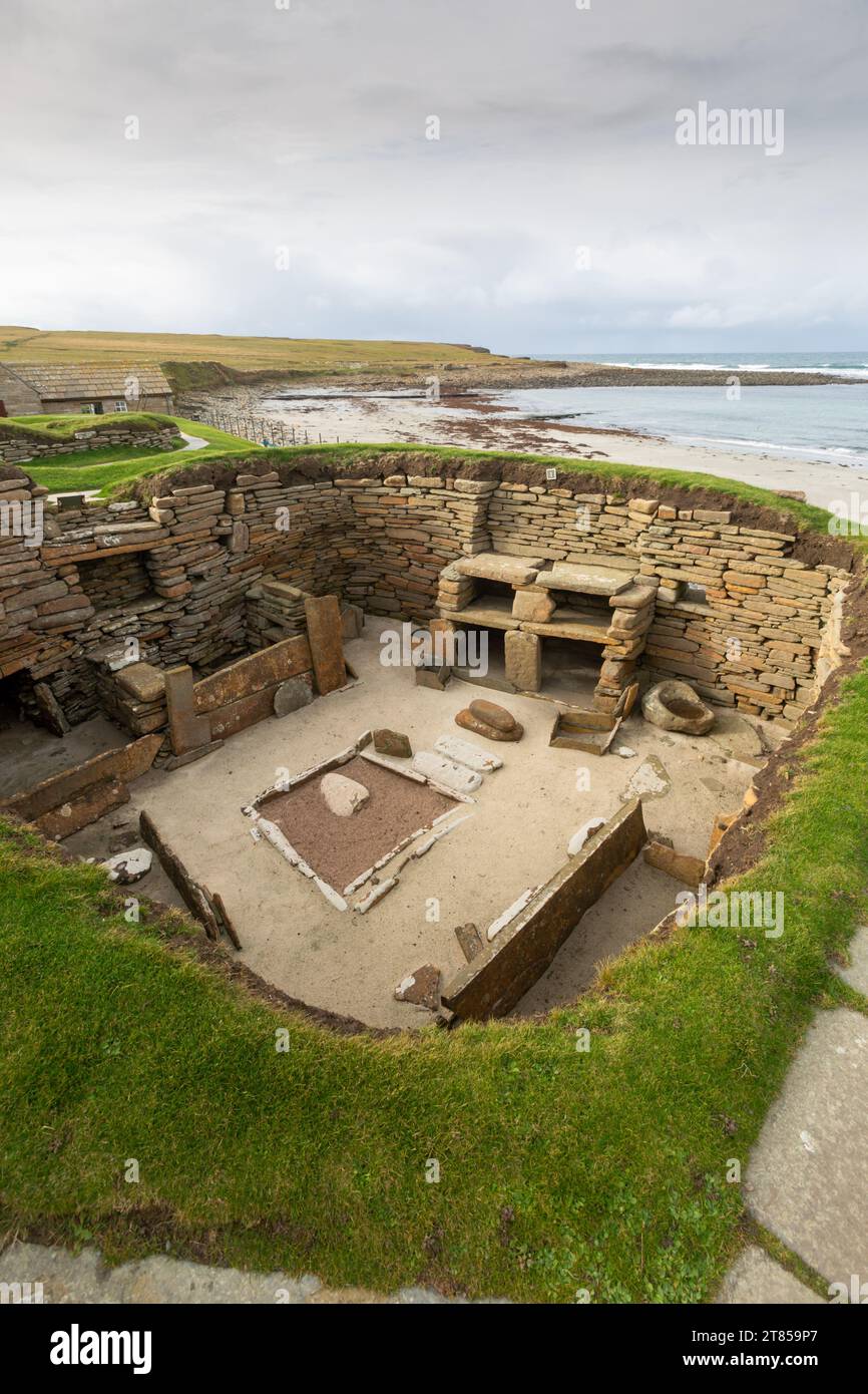 Scara Brae, neolithic village, Orkney Islands,UK 2023 Stock Photo