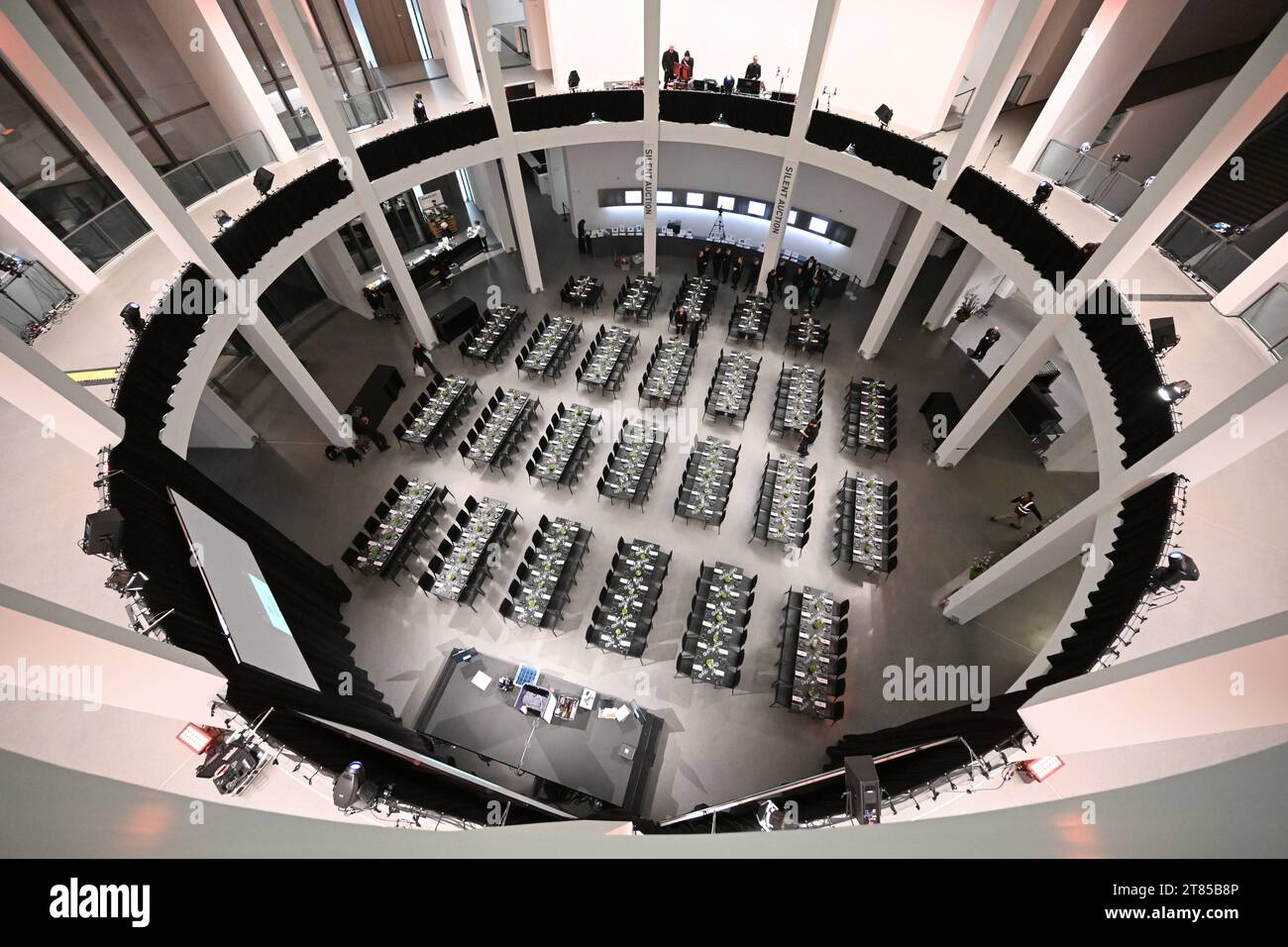 Munich, Germany. 18th Nov, 2023. Set tables can be seen before the