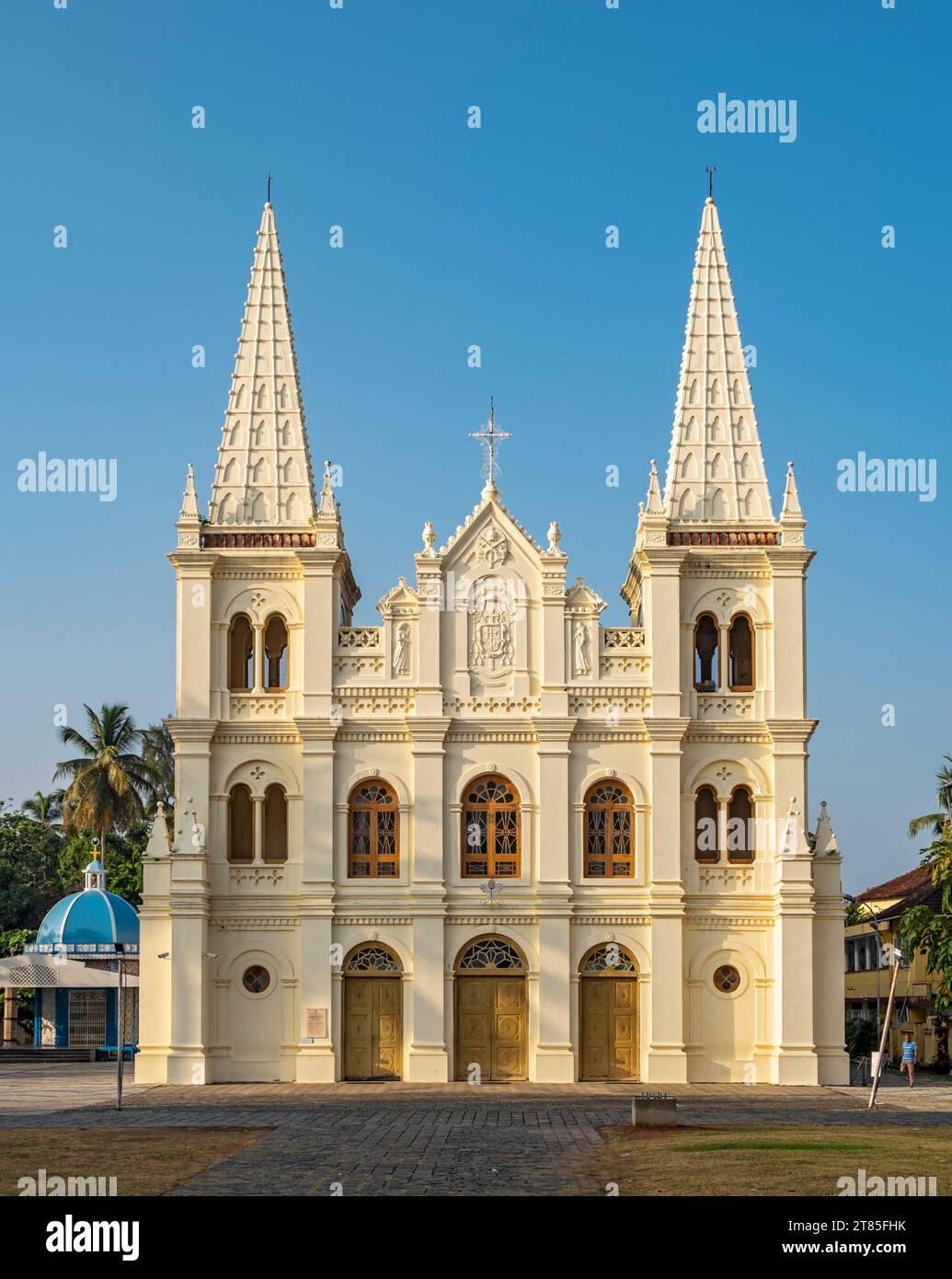 Santa Cruz Cathedral Basilica, Fort Kochi, Cochin, Kerala, India Stock Photo