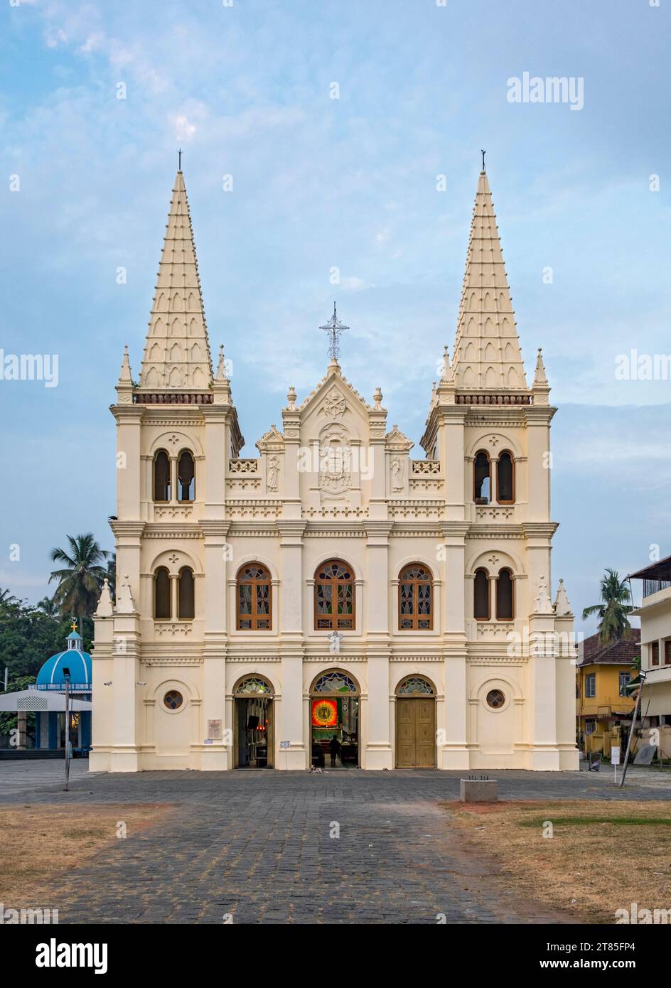 Santa Cruz Cathedral Basilica, Fort Kochi, Cochin, Kerala, India Stock Photo
