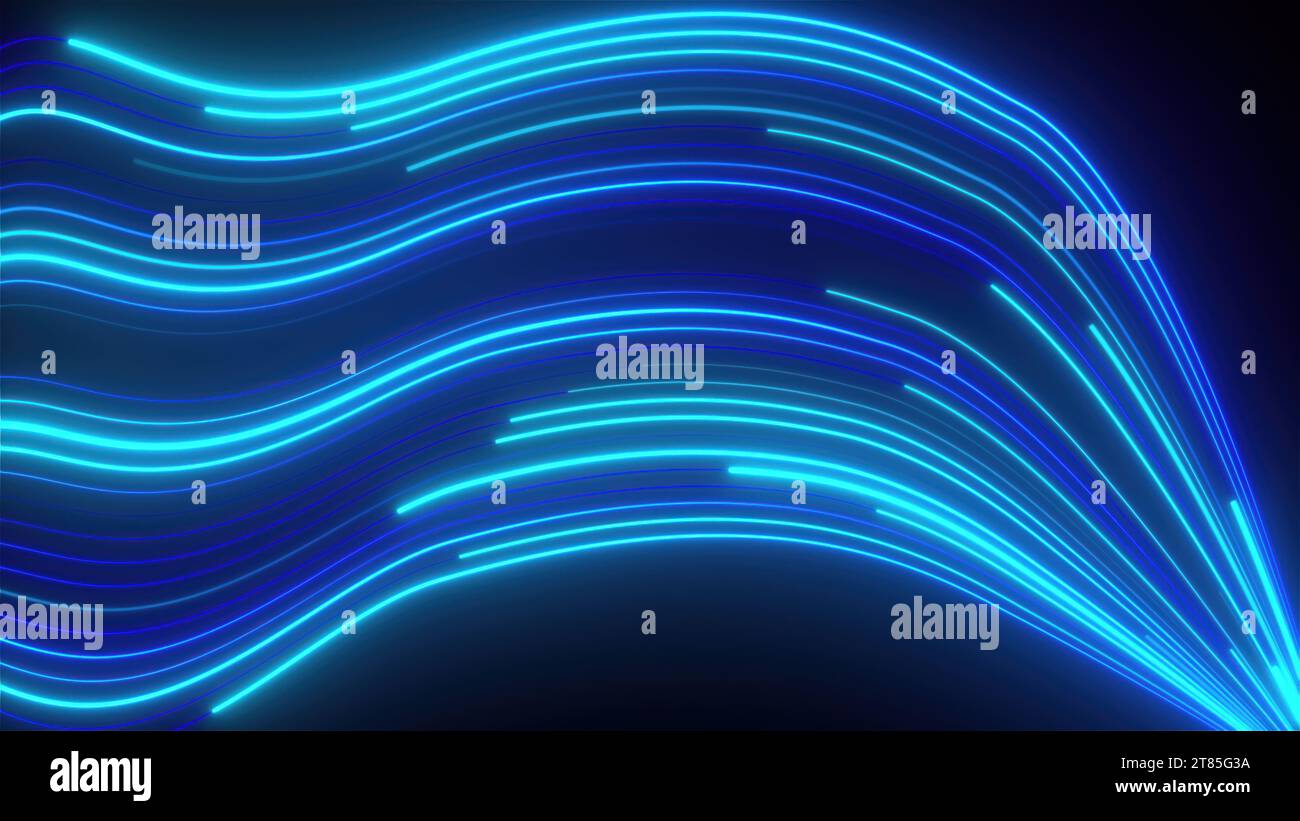 Abstract blue lasers. Computer generated 3d render Stock Photo - Alamy