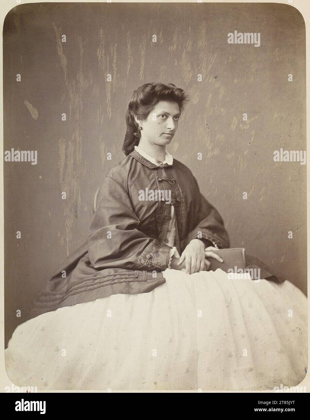 Carl von Jagemann Portrait of the singer Luise Liebhardt or the singer Betty Bury . Albumin paper, on the box box 1864 or earlier Stock Photo