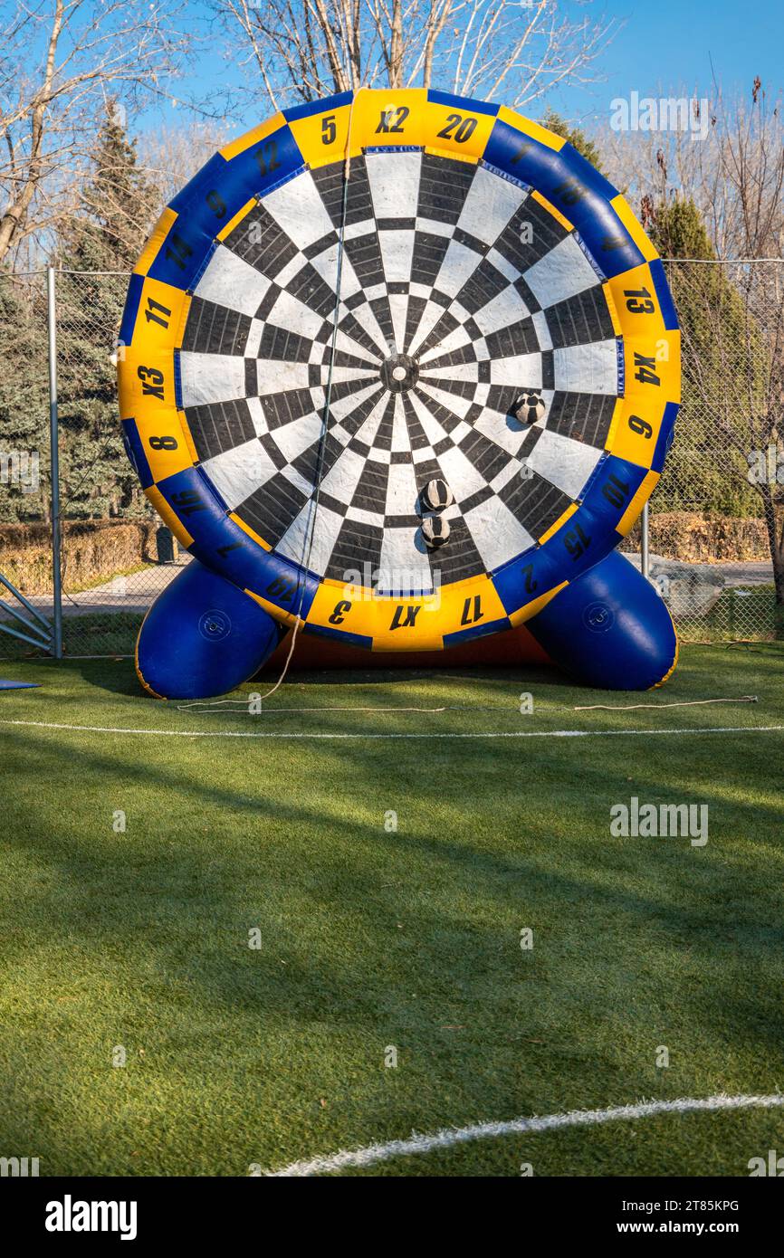 Large inflatable target for team building games and outdoor ...