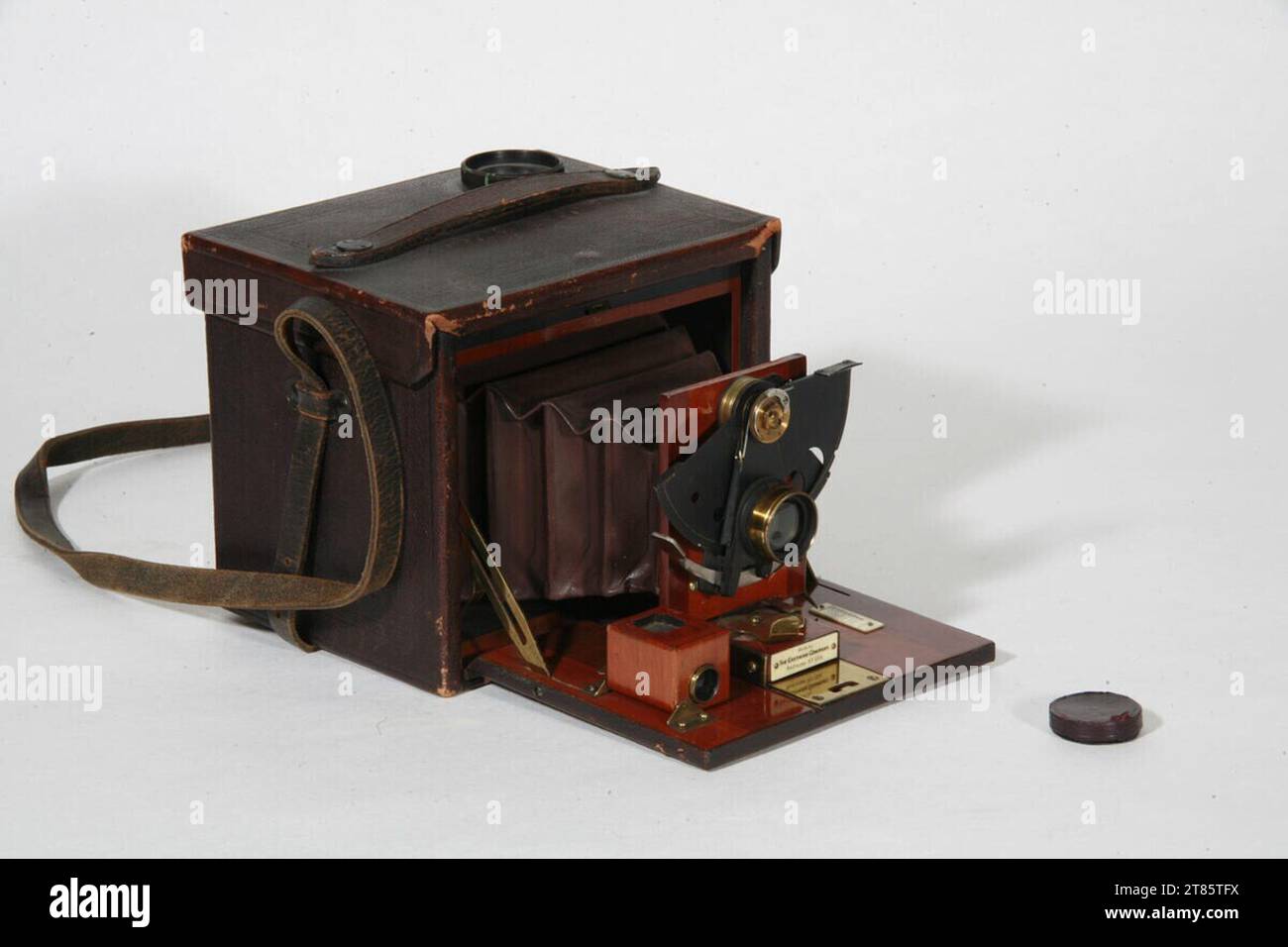 Eastman Kodak Co. Rochester (Produzent in) Faltkamera 'Kodak No.4'. Wood 1890-1891 , 1890/1891 Stock Photo