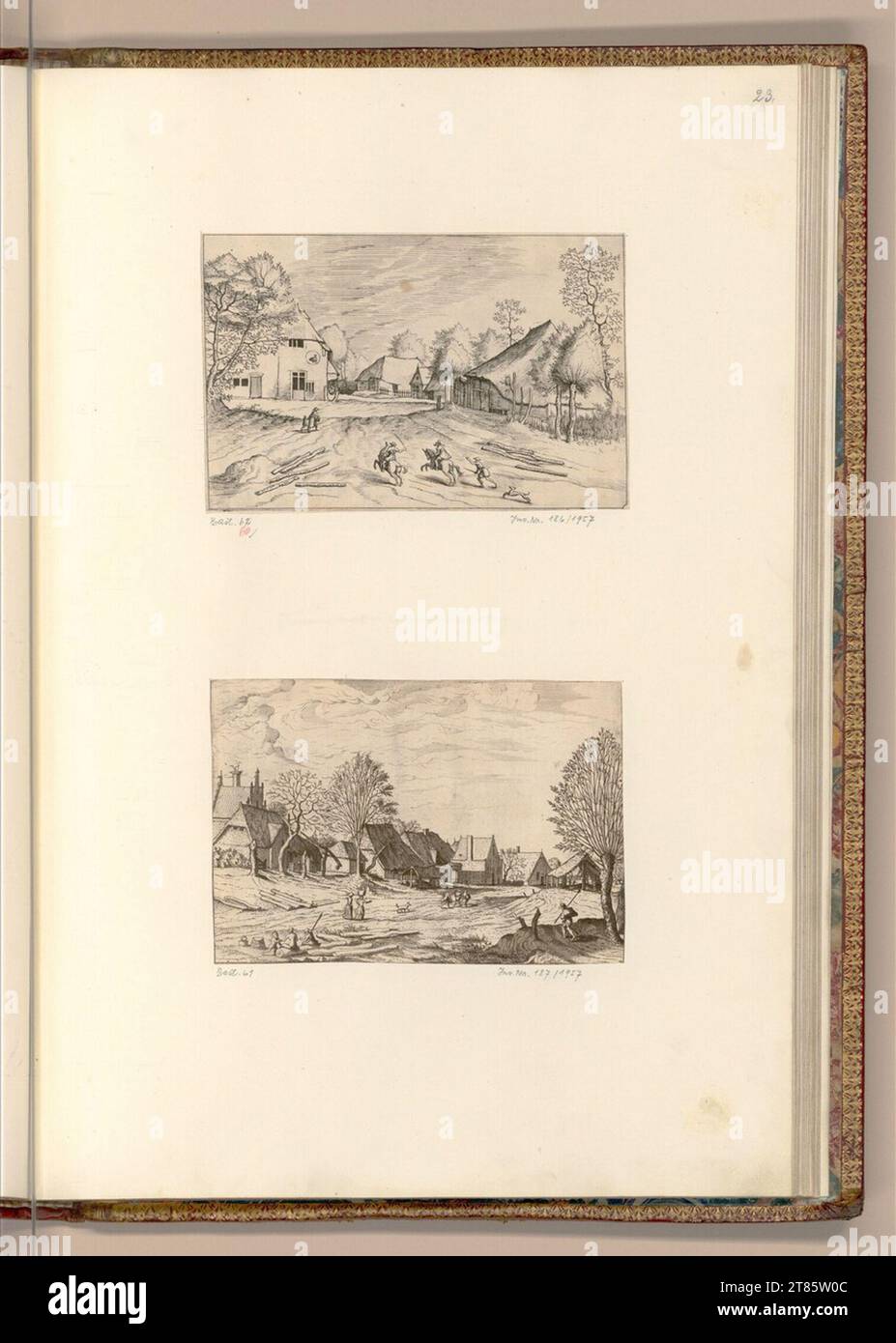 Meister der kleinen Landschaften Small landscapes. etching 1561 , 1561 Stock Photo