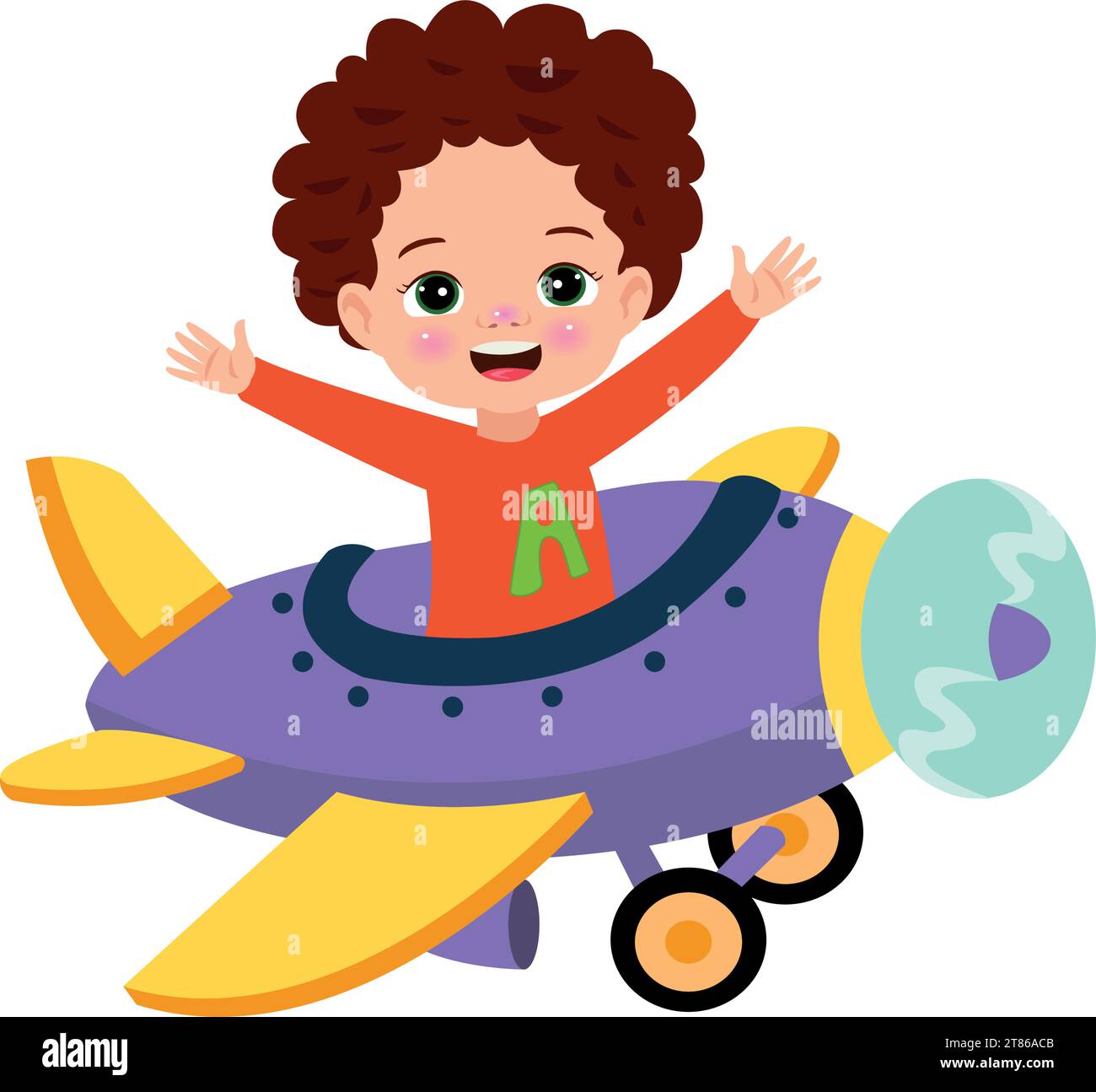 Flying airplane clipart hi-res stock photography and images - Alamy