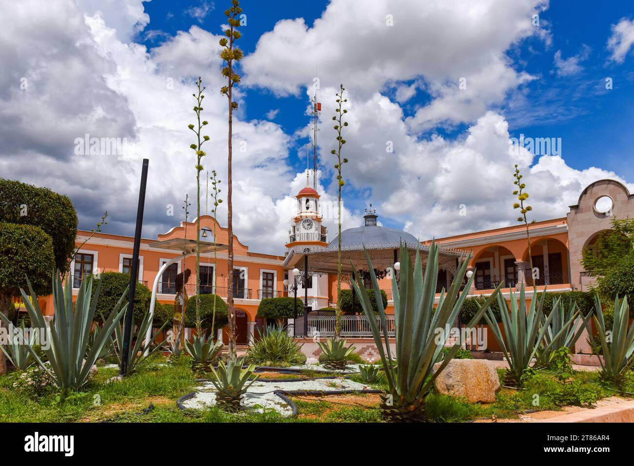 Town of Mitla, Oaxaca state, Mexico Stock Photo