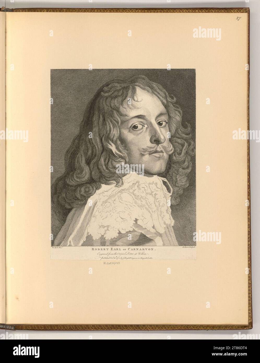 Bernard Baron (Engraver) Portrait Robert Dormer. etching 1770 , 1770