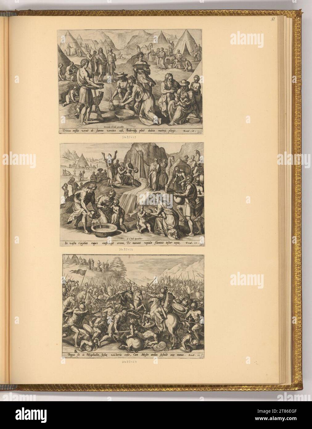 Johann Sadeler d. Ä. (Engraver) The Moses history (Exodus). Copper ...