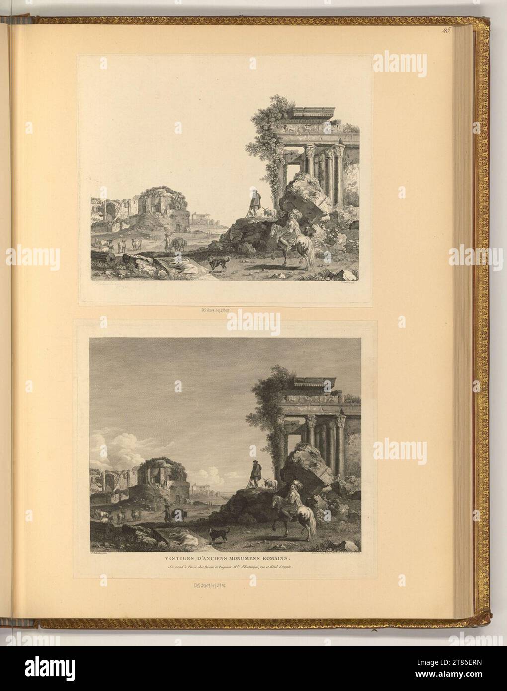 Ancient landscape engraving hi-res stock photography and images - Alamy