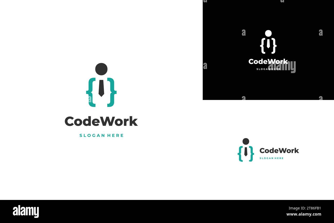 coding development logo, code people logo, code company logo design