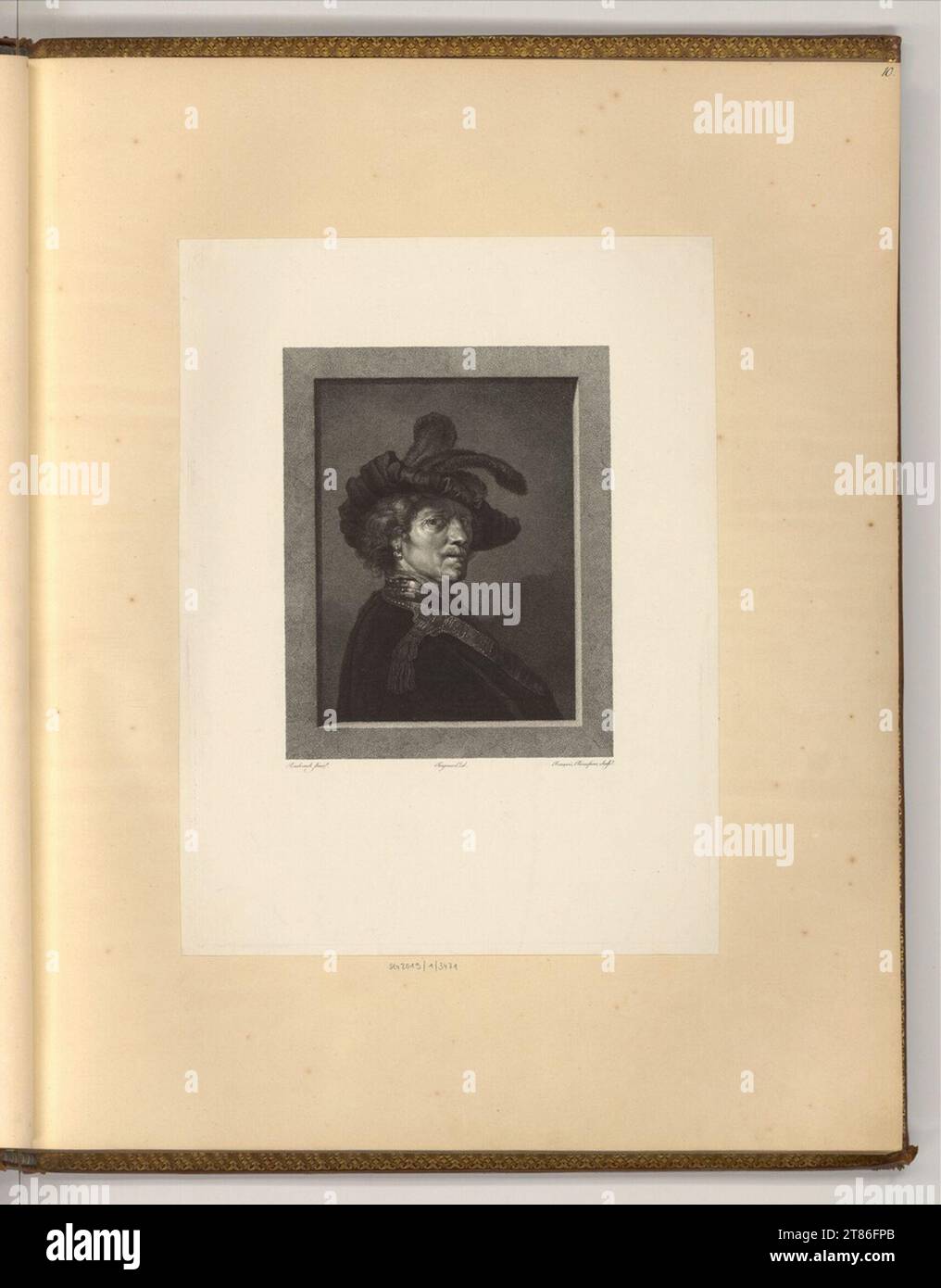 Francesco Rosaspina (Engraver) Porträts Rembrandt van Rijn. etching