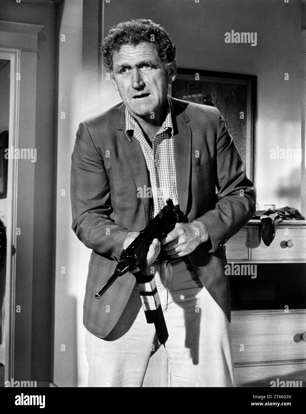 James Whitmore, on-set of the film, 'The Split', MGM, 1968 Stock Photo