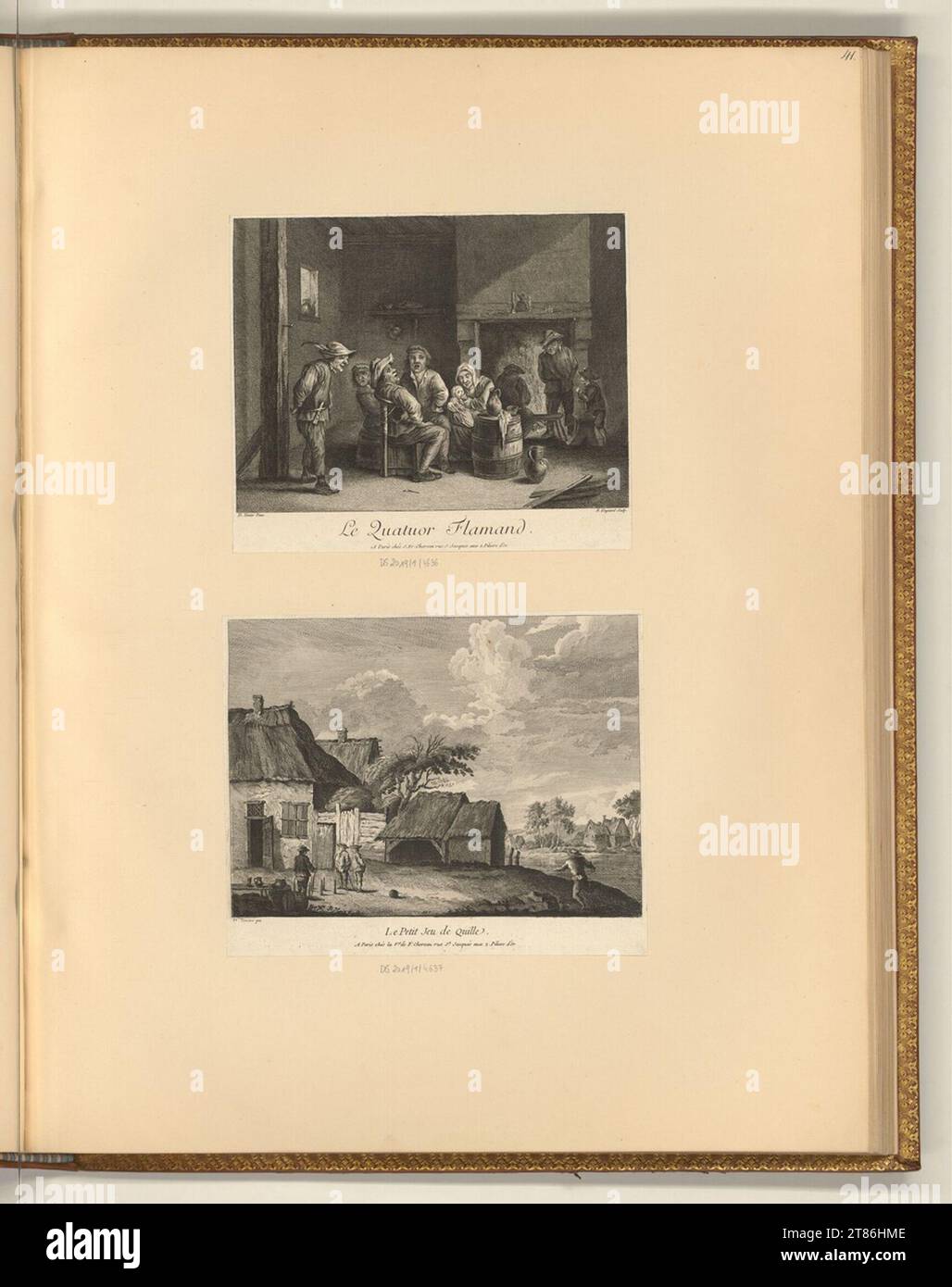 Étienne Claude Voysard (Engraver) The Flemish quartet; The little keel