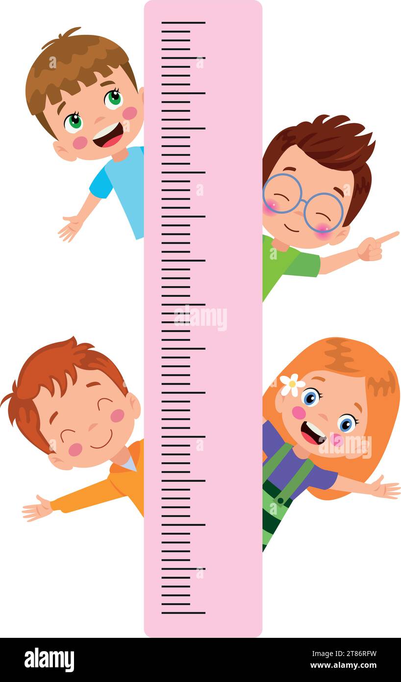 Height Measure For Little Children Stock Vector Image & Art Alamy