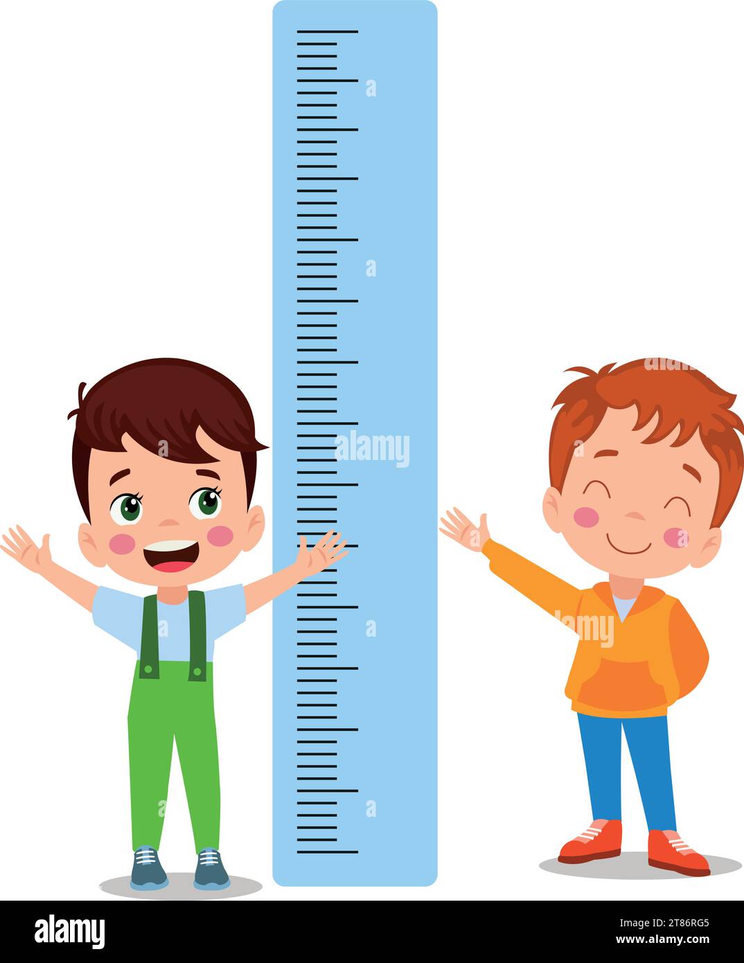Height Measure For Little Children Stock Vector Image & Art Alamy