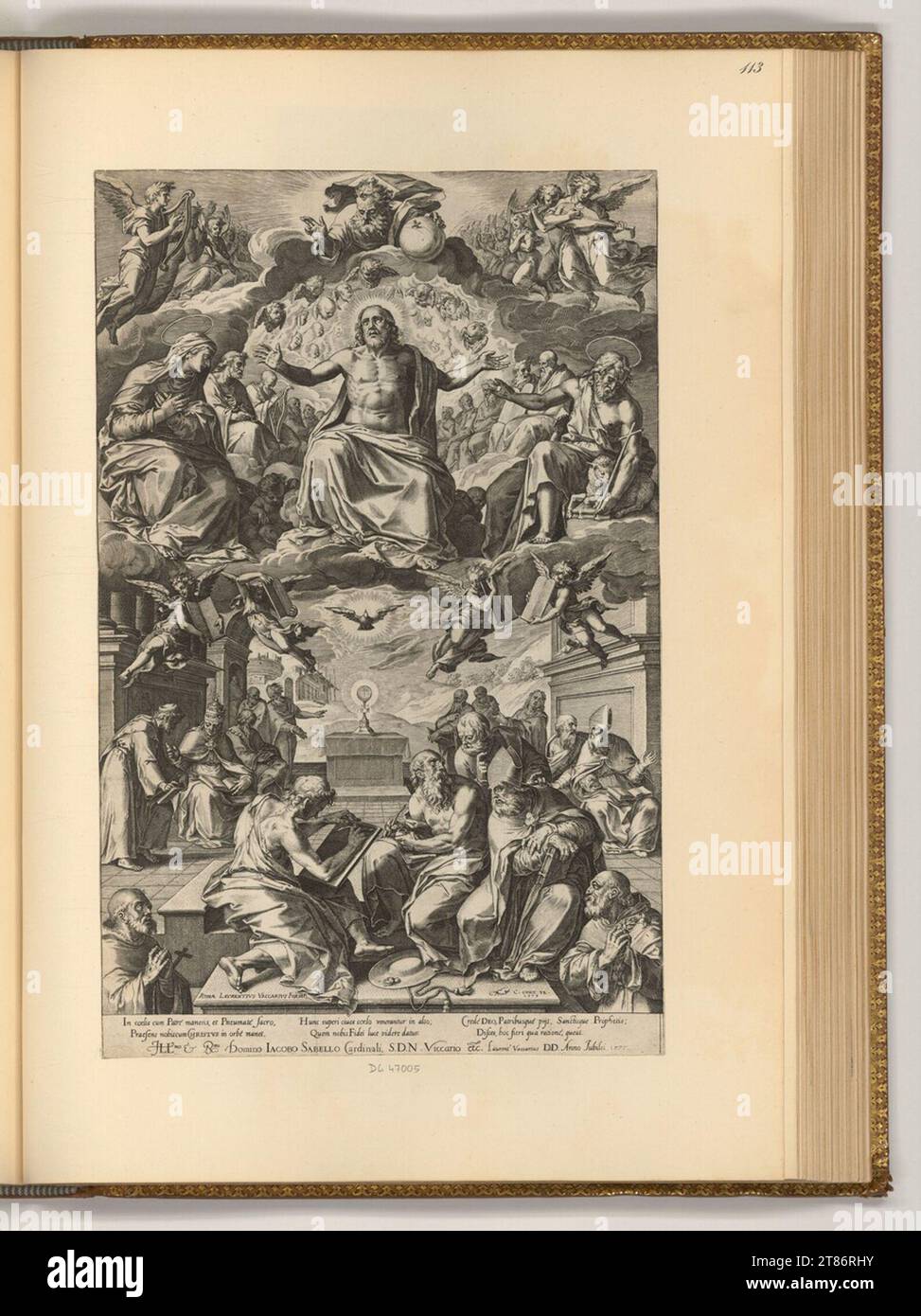 Cornelis Cort (Engraver) The dispute of the church fathers about the ...