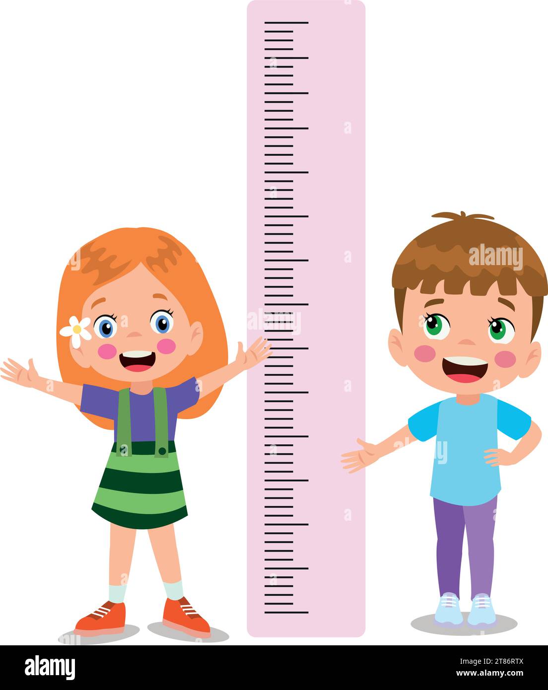 Height Measure For Little Children Stock Vector Image & Art Alamy
