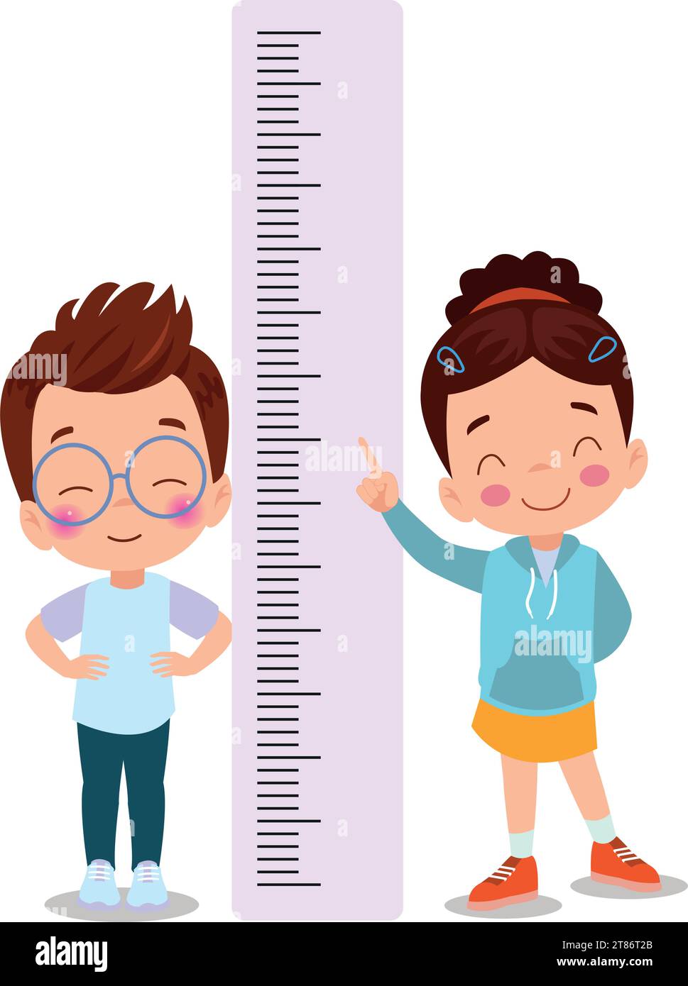 Height Measure For Little Children Stock Vector Image & Art Alamy