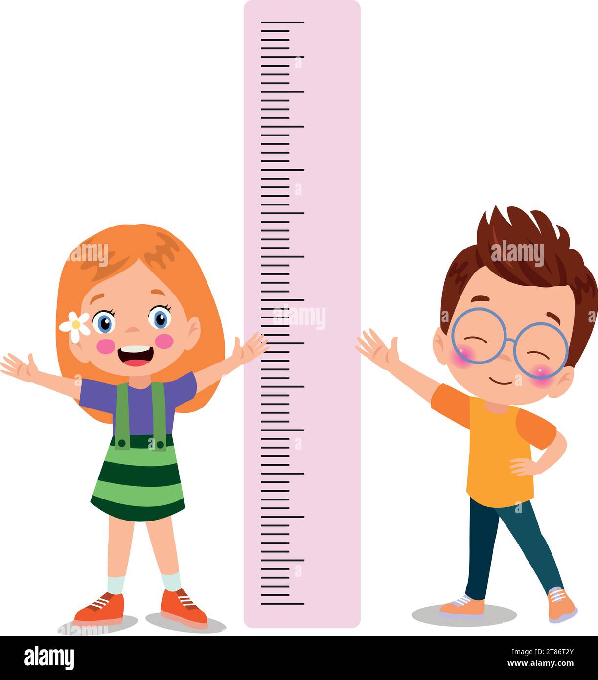 Height Measure For Little Children Stock Vector Image & Art Alamy