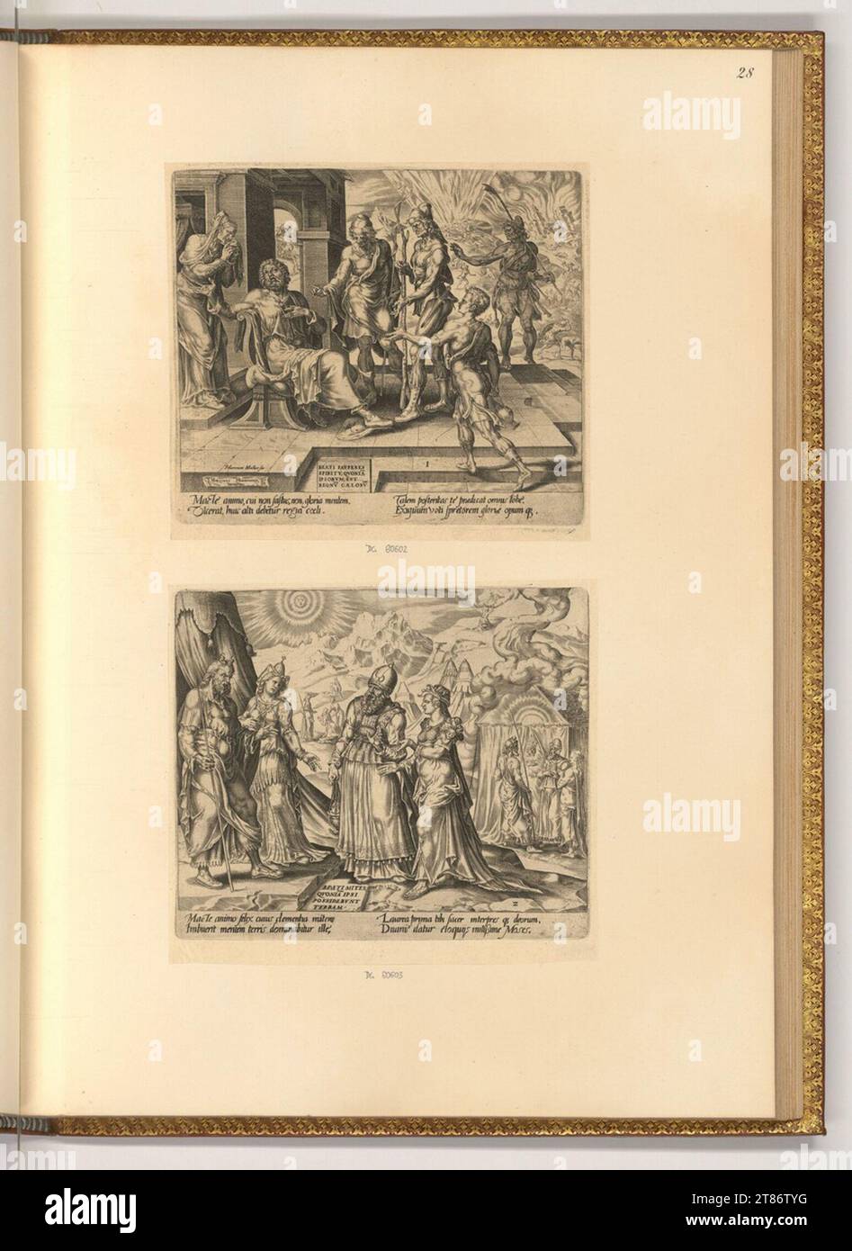 Harmen Jansz. Muller (Engraver) The eight beatitudes. Copper engraving ...