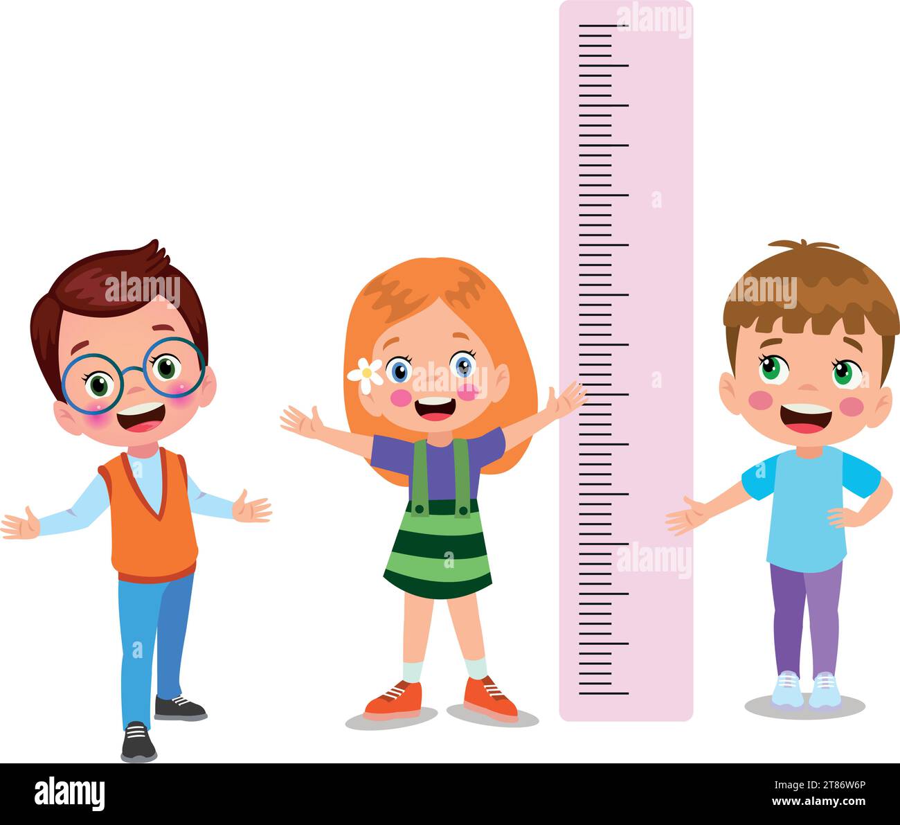 Height Measure For Little Children Stock Vector Image & Art Alamy