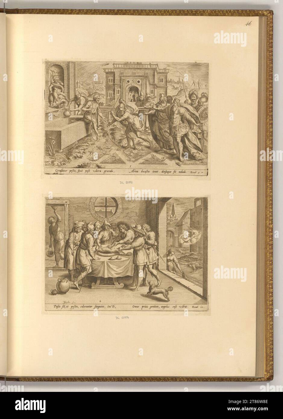 Johann Sadeler D. Ä. (engraver) The Story Of Moses. Copper Engraving 