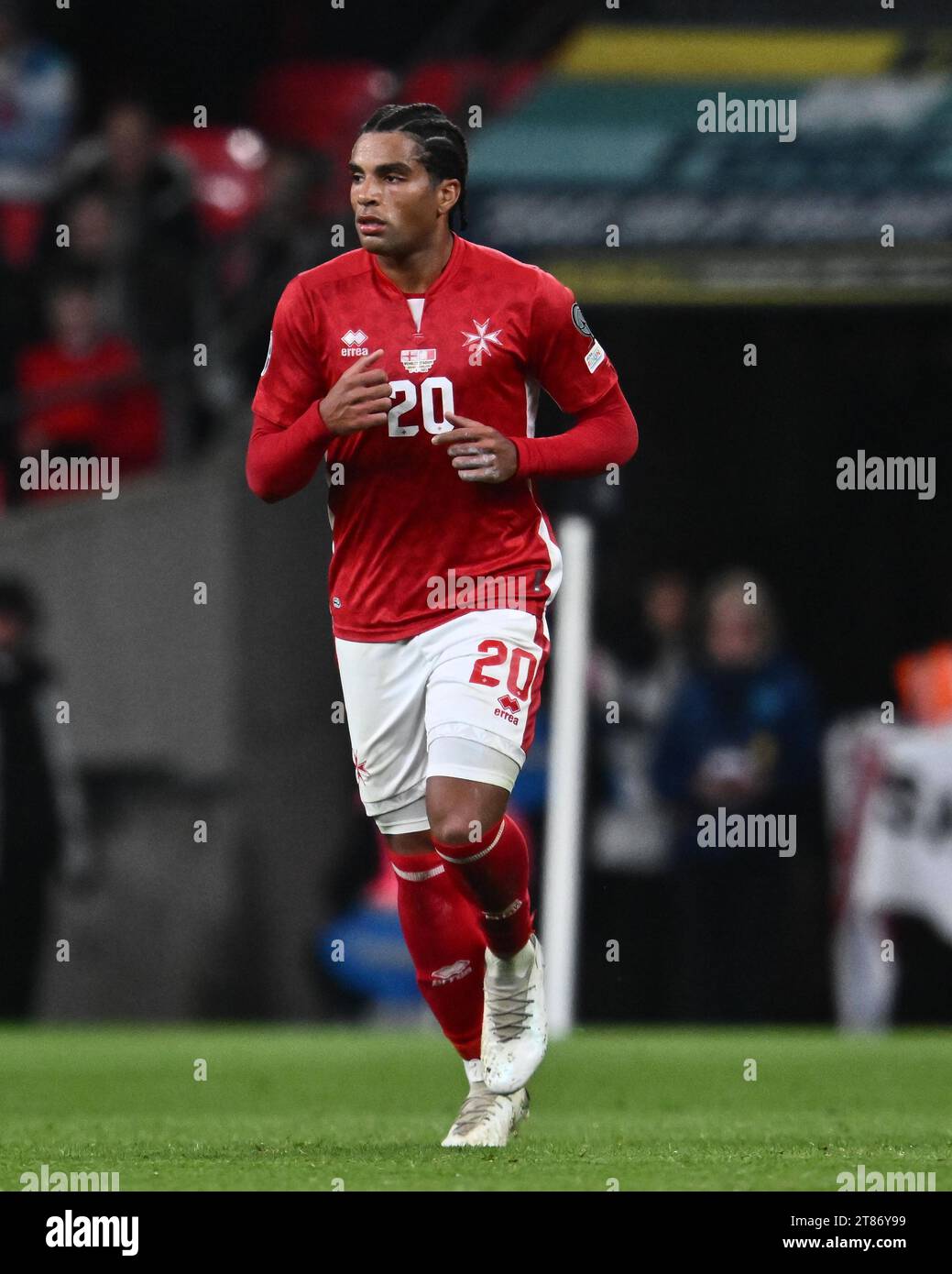 LONDON, ENGLAND November 17 Yannick Yankam of Malta during the UEFA