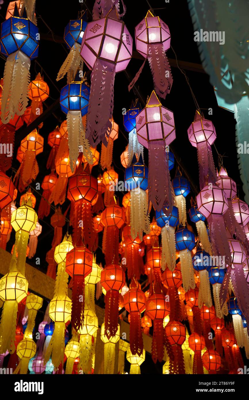 Thailand lantern festival in Chiang Mai Stock Photo Alamy