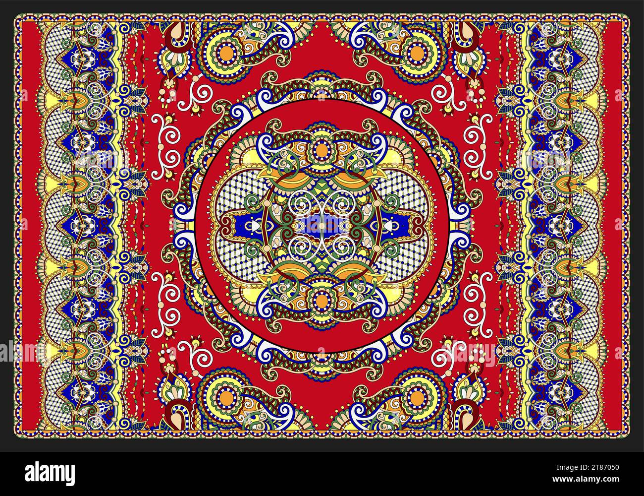 Asian middle rugs Stock Vector Images - Alamy