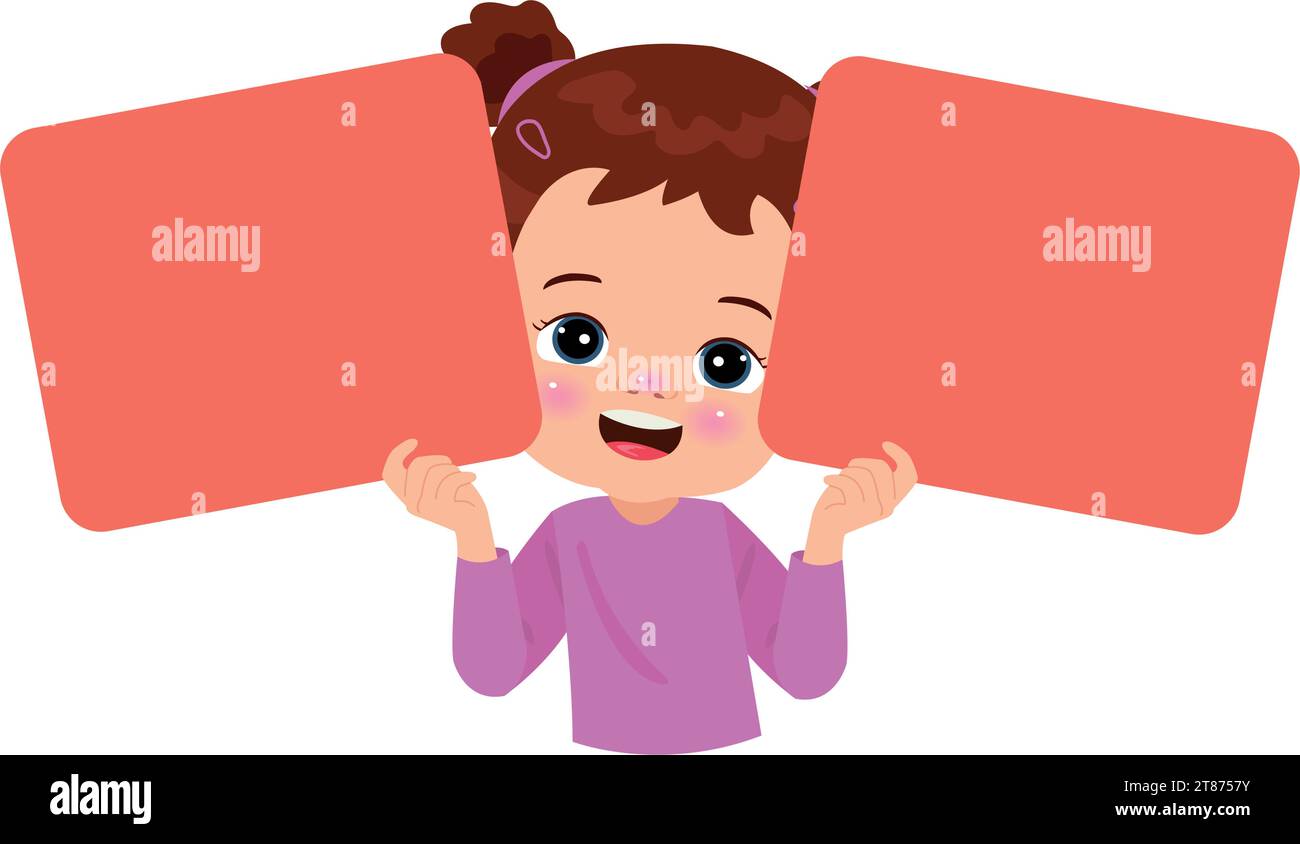 cartoon boy holding blank paper Stock Vector Image & Art - Alamy