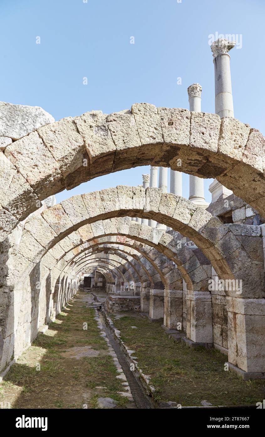 The ancient agora of Smyrna, present-day Izmir Stock Photo - Alamy