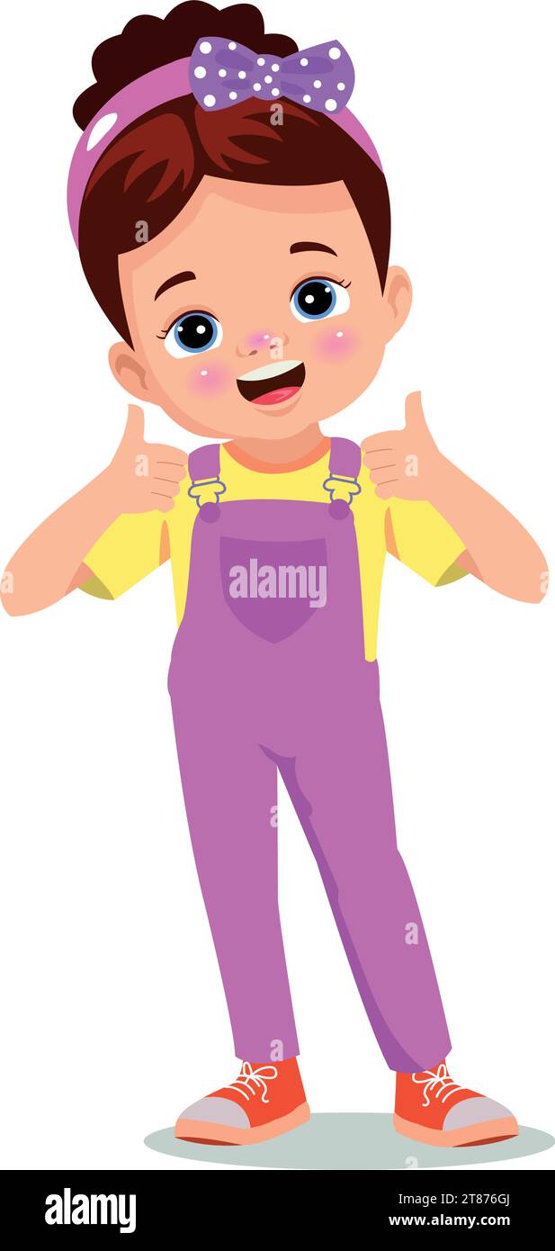 Vector Illustration cute little kids Stock Vector Image & Art - Alamy