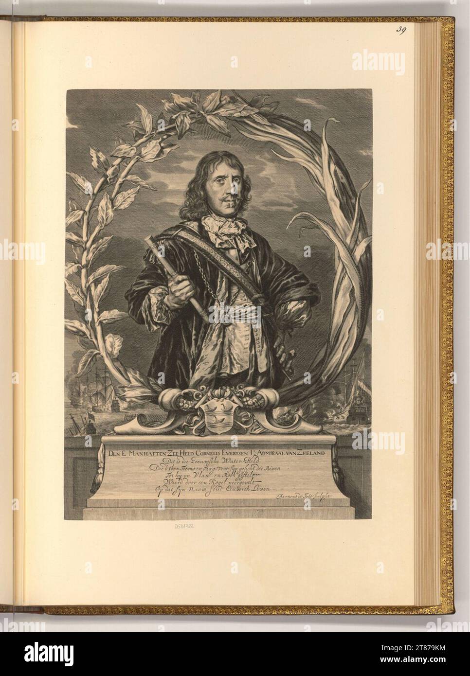 Arnold de Jode (Engraver) Porträt Cornelis Eversten. Copper engraving ...