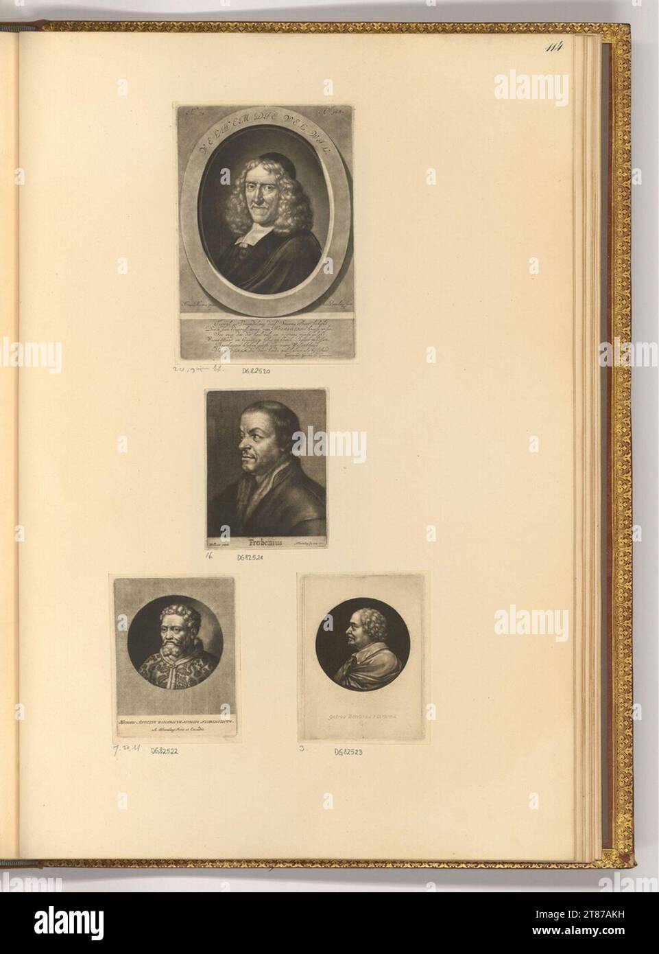 Abraham Blooteling (Engraver) Portraits. Skiing 1656-1690 , 1656/1690 Stock Photo