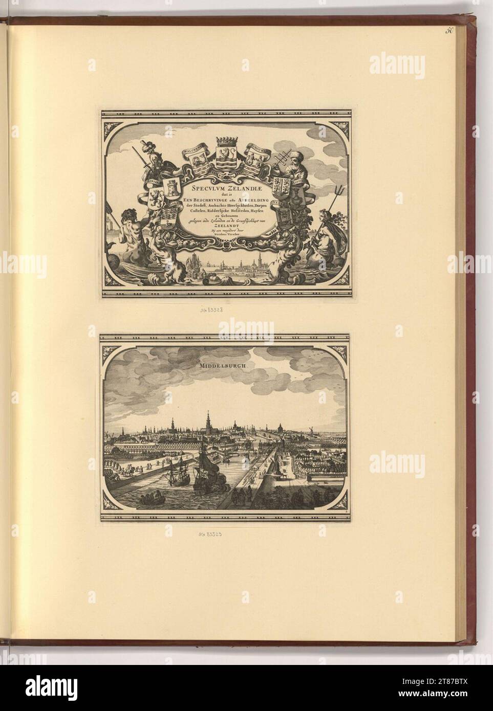Pieter Hendricksz Schut (Engraver) Titleblatt, Speculum Zelandiae