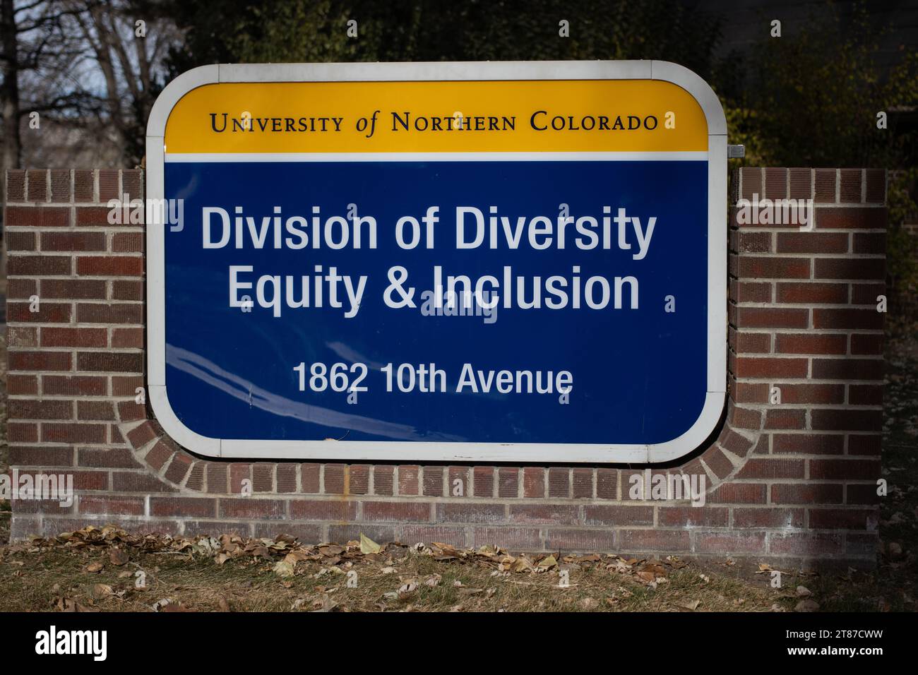 Division of equity and inclusion sign UNC Stock Photo