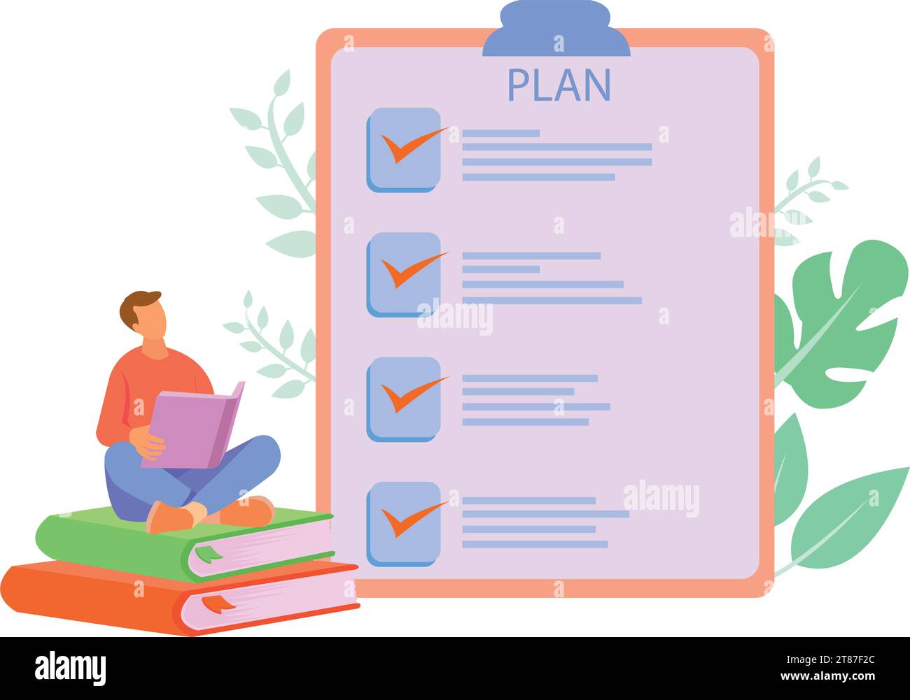 Management concept. Successful business project planning, development and scheduling Stock Vector
