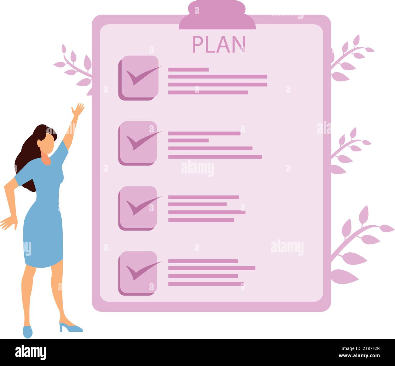 Management concept. Successful business project planning, development and scheduling Stock Vector