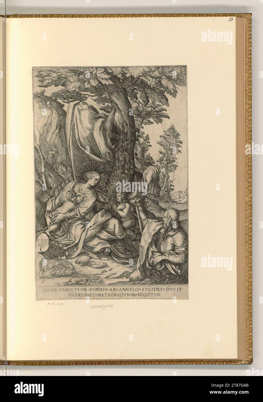 Bernardino Passeri (Engraver) The holy family with Johannesknabe ...