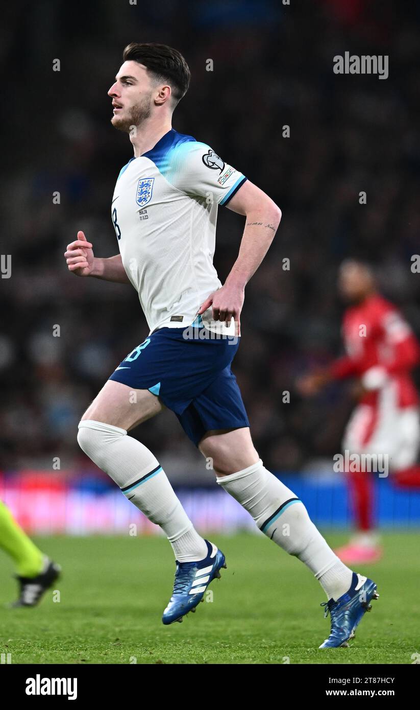 LONDON, ENGLAND - November 17: Declan Rice of England of England during ...