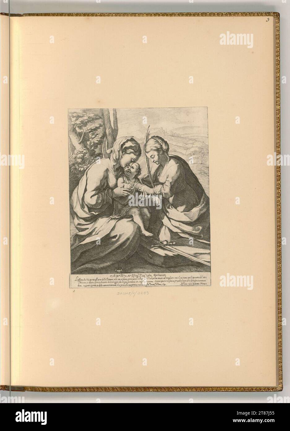Giovanni Battista Mercati (Engraver) The mystical marriage of St ...