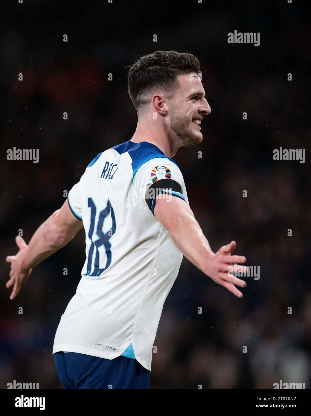 LONDON, ENGLAND - November 17: Declan Rice of England of England during ...