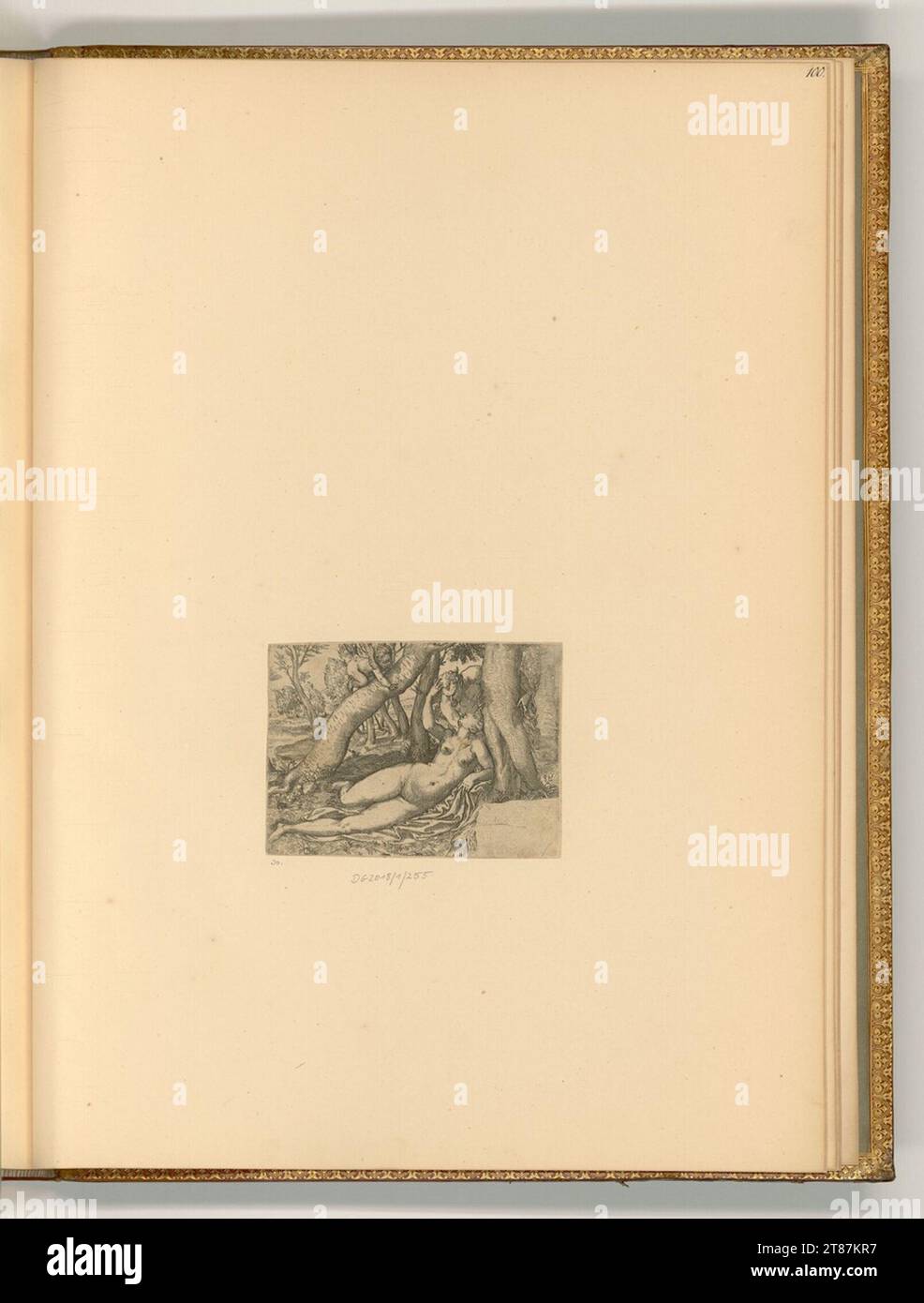 Filippo Angeli gen. Napoletano (Engraver) Nymphe und Satyr. etching 1600-1629 , 1600/1629 Stock Photo
