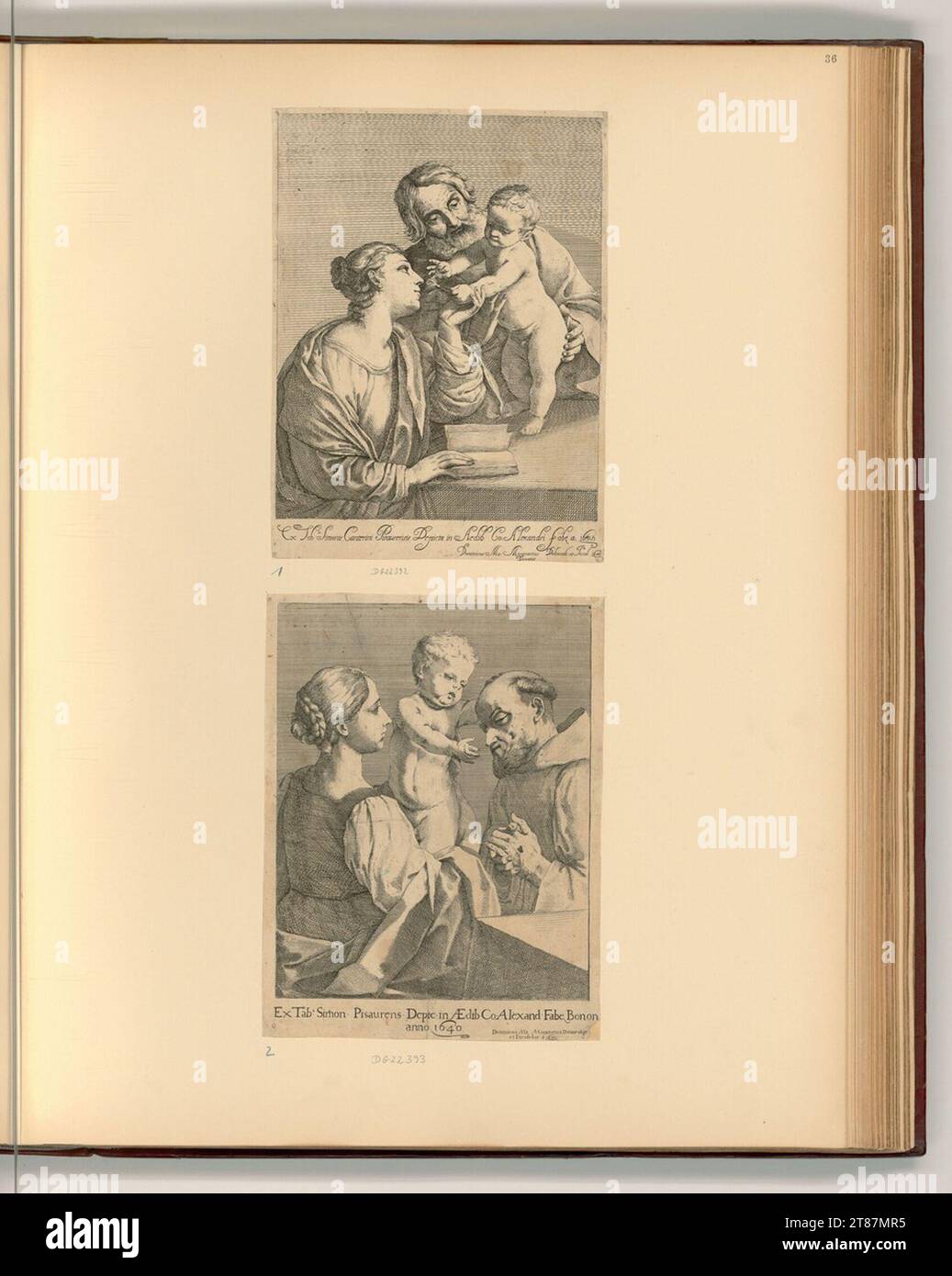 Domenico Maria Muratori (Engraver) Holy Family; Maria with child