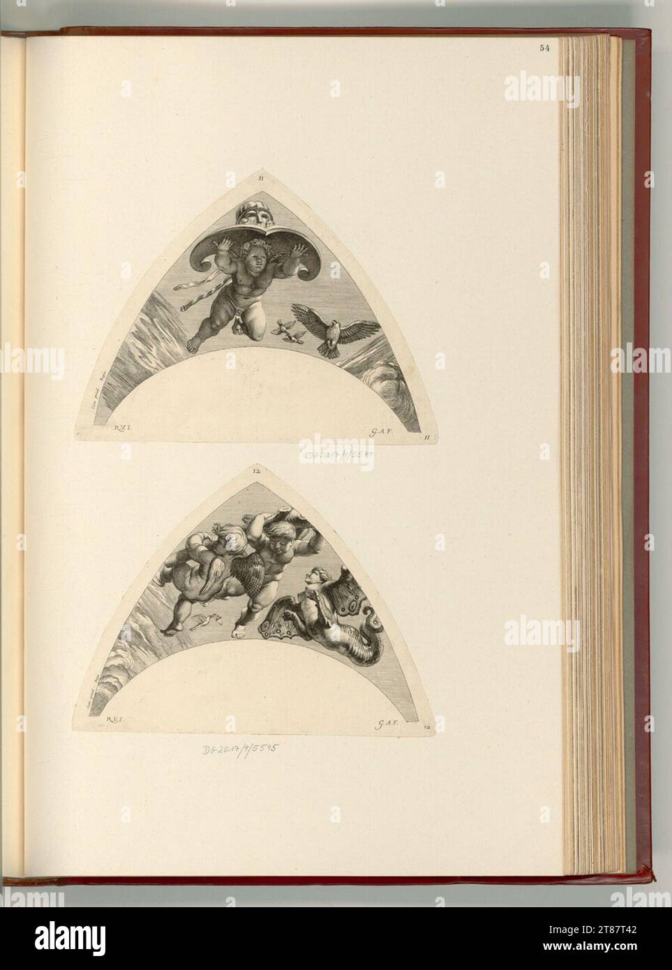 Gérard Audran (Engraver) History of the psyche, amor. Copper engraving ...